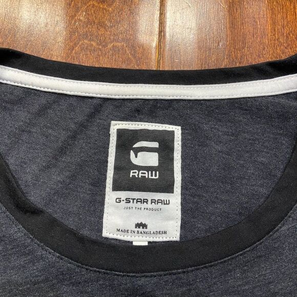 G-Star Raw No Image Just Product Dark Grey Cotton Graphic Tee T-Shirt Men's XL - Picture 7 of 9